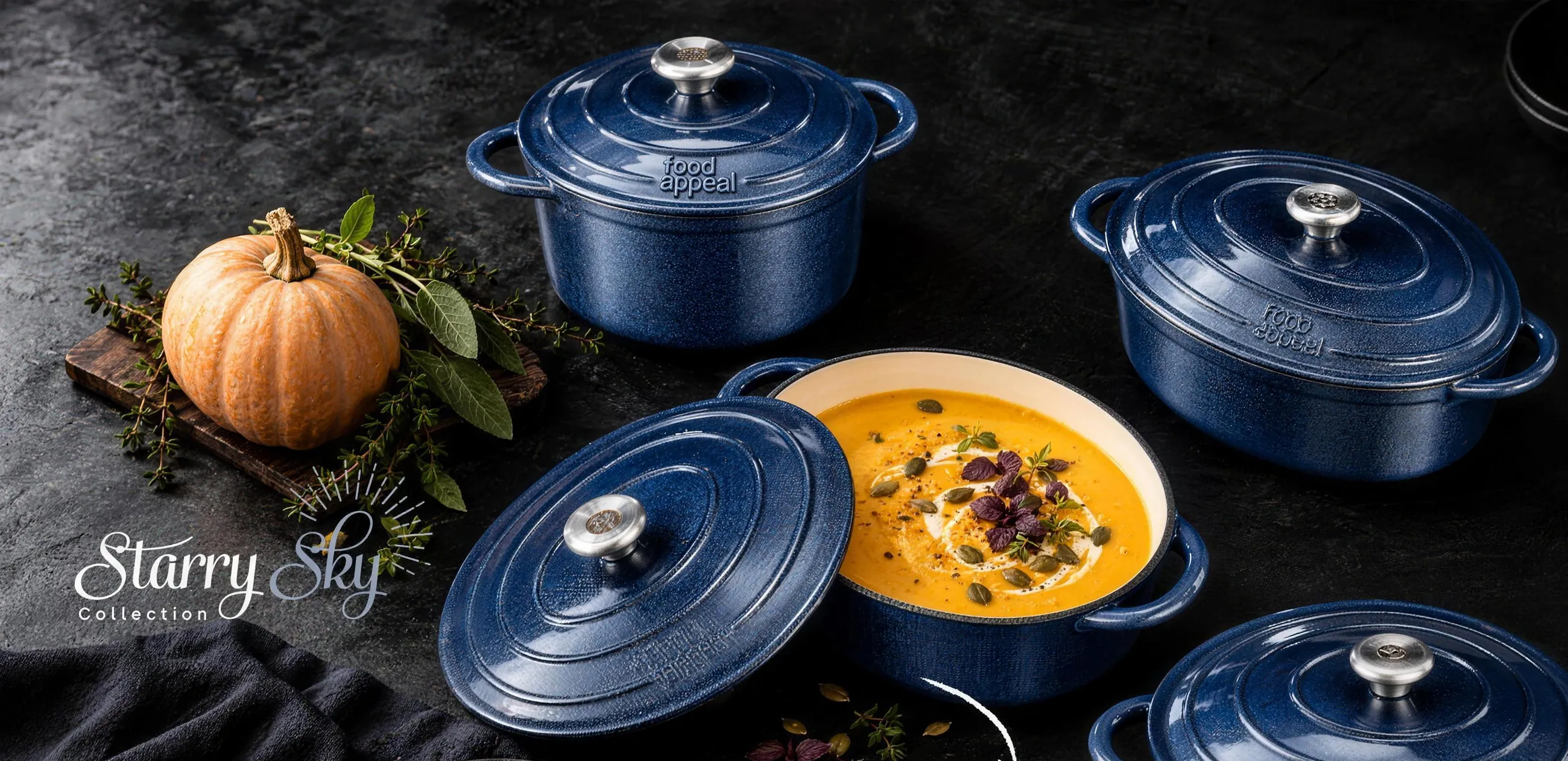 HERITAGE Starry Sky cast iron pots